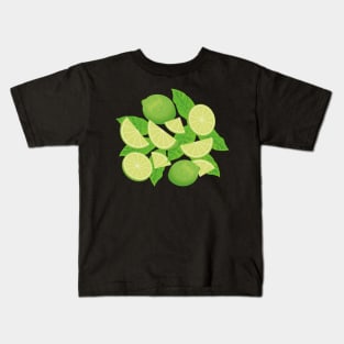 Lime Icons Set Kids T-Shirt